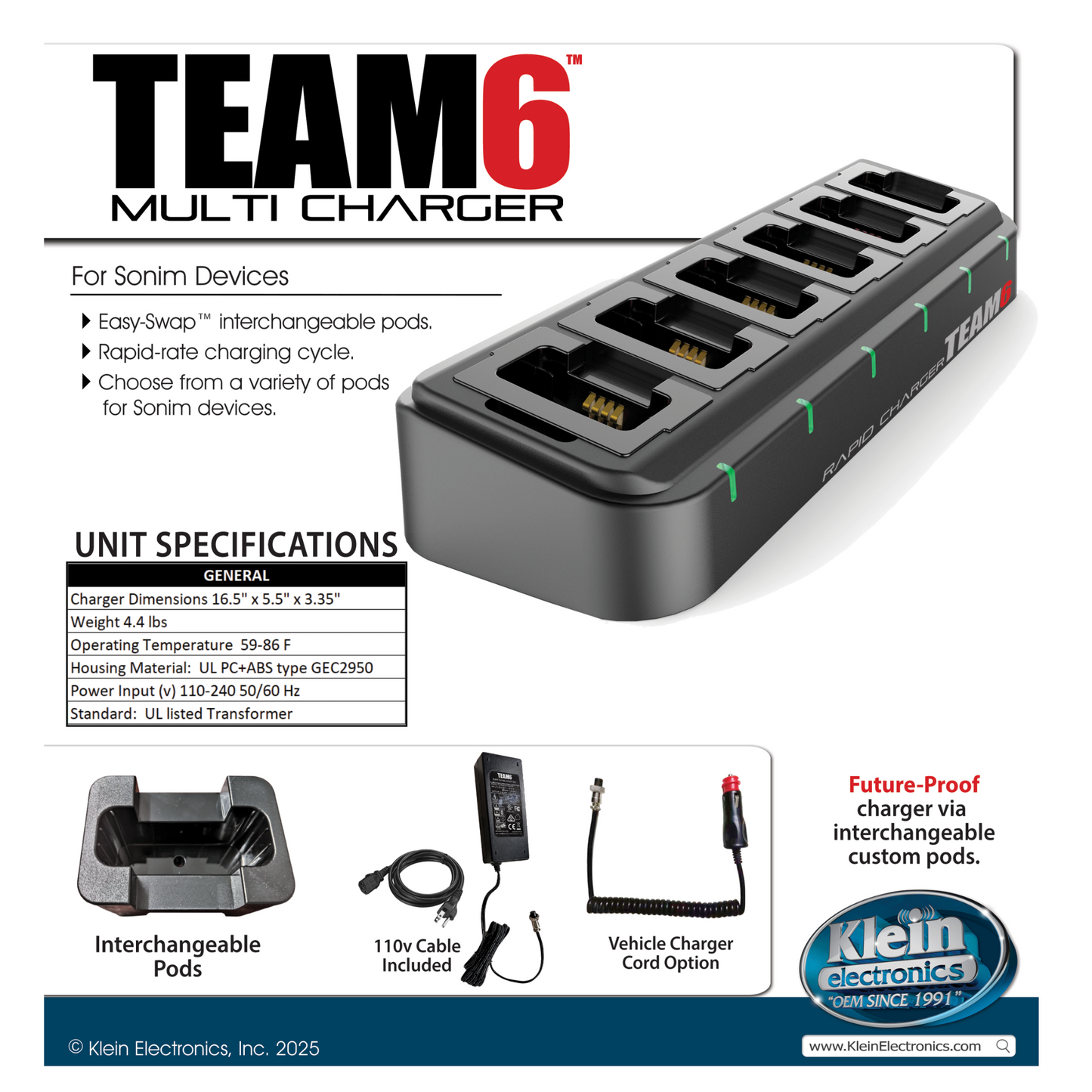 XP Pro - TEAM6 Charger Pod for XP Pro