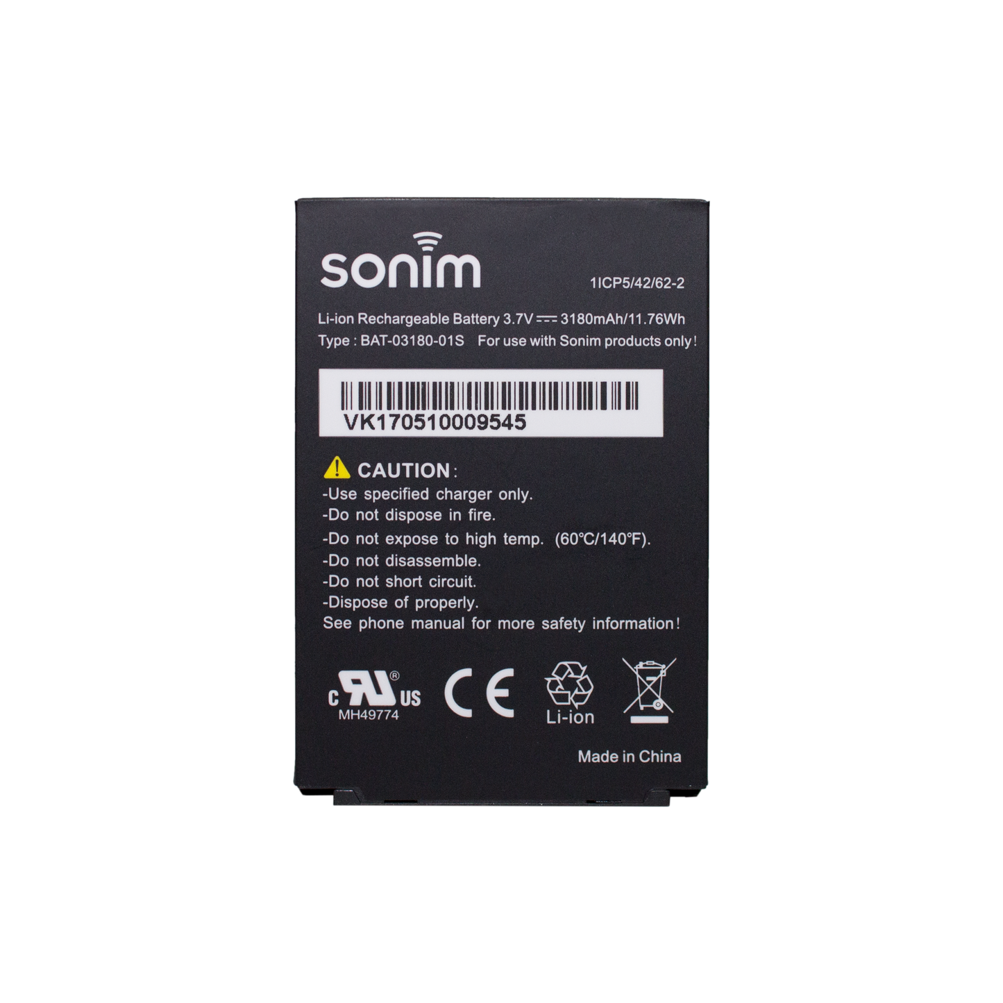 XP5s - 3180mAh Li-ion Battery