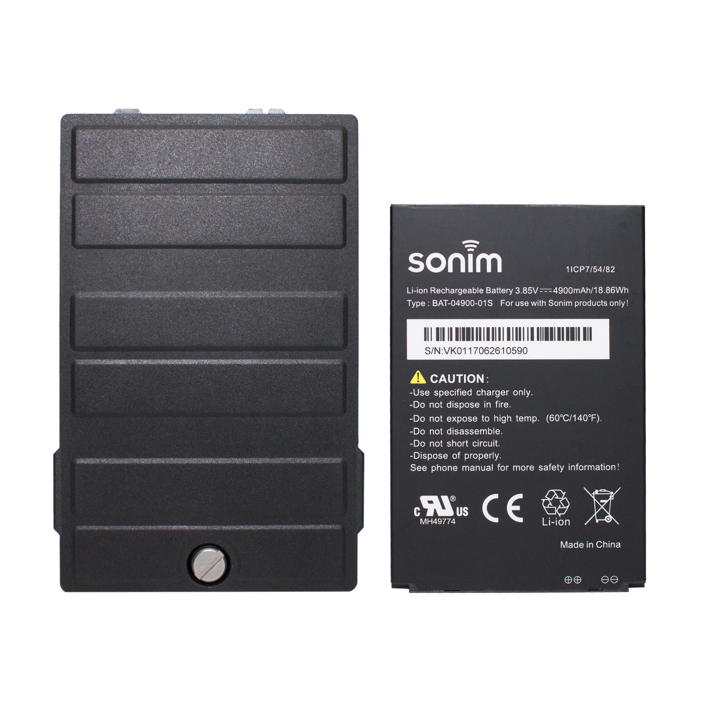Sonim 4900mAh Li-ion Battery and Door for XP8 handset. 