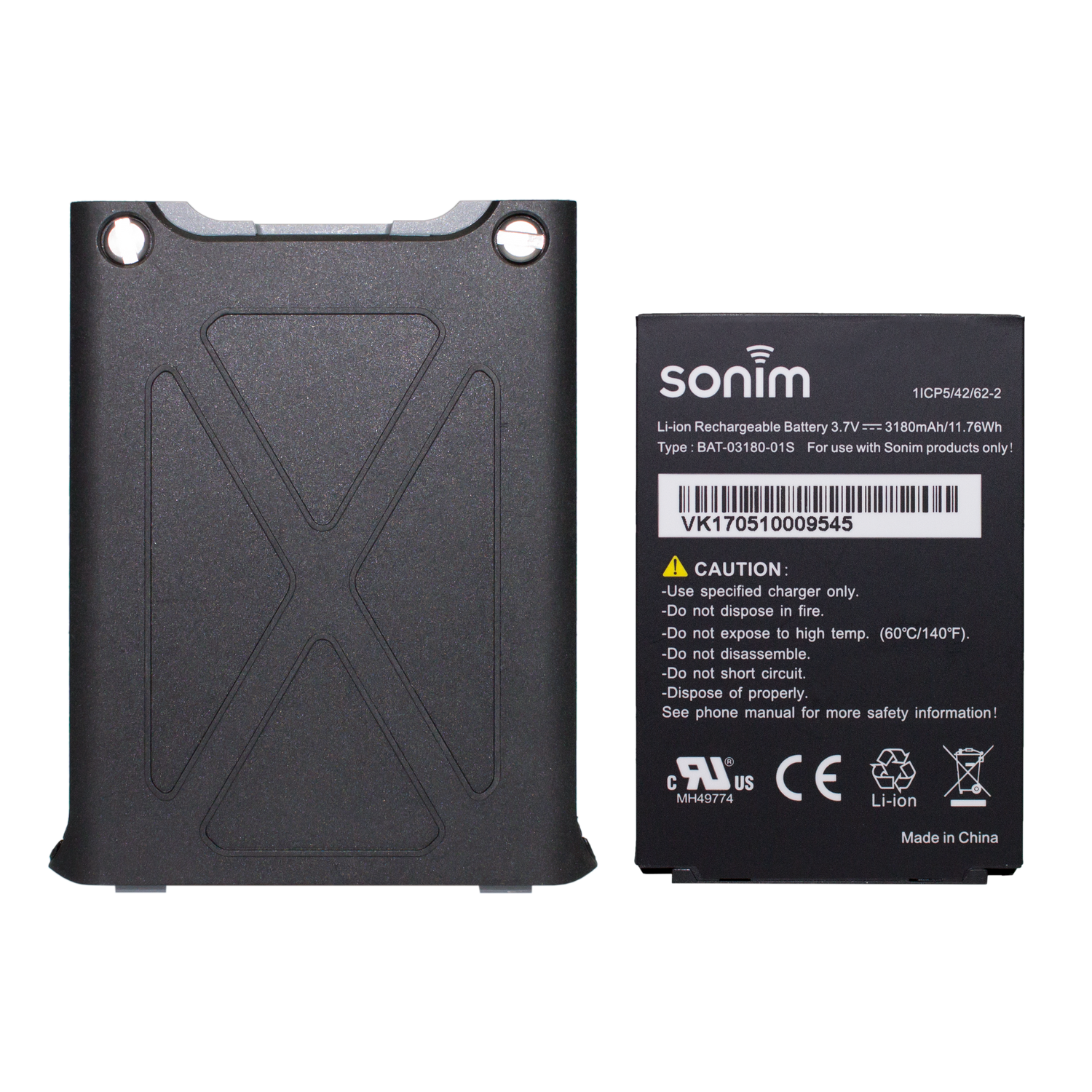 Sonim 3180mAh Li-ion Battery and Door for XP5s handset. 