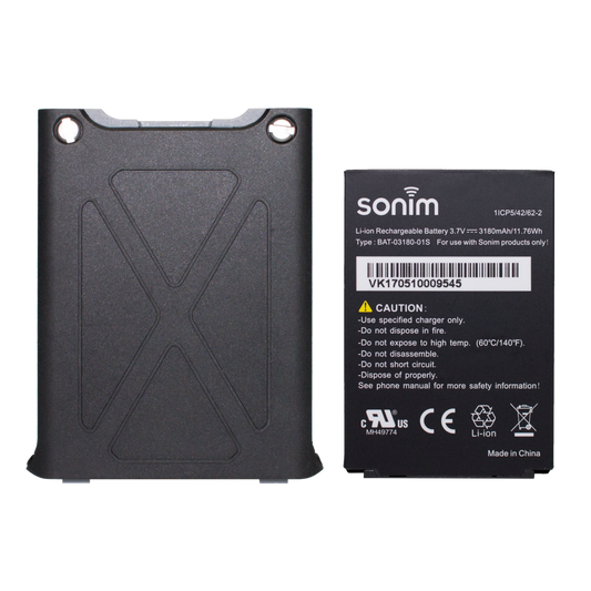 Sonim 3180mAh Li-ion Battery and Door for XP5s handset. 