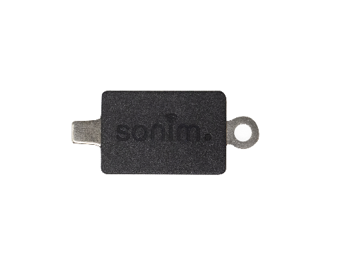 Sonim durable and compact Metal Screwdriver for XP3, XP3plus, XP5s and XP8, including lanyard or tether loop to connect to a keychain for easy access.