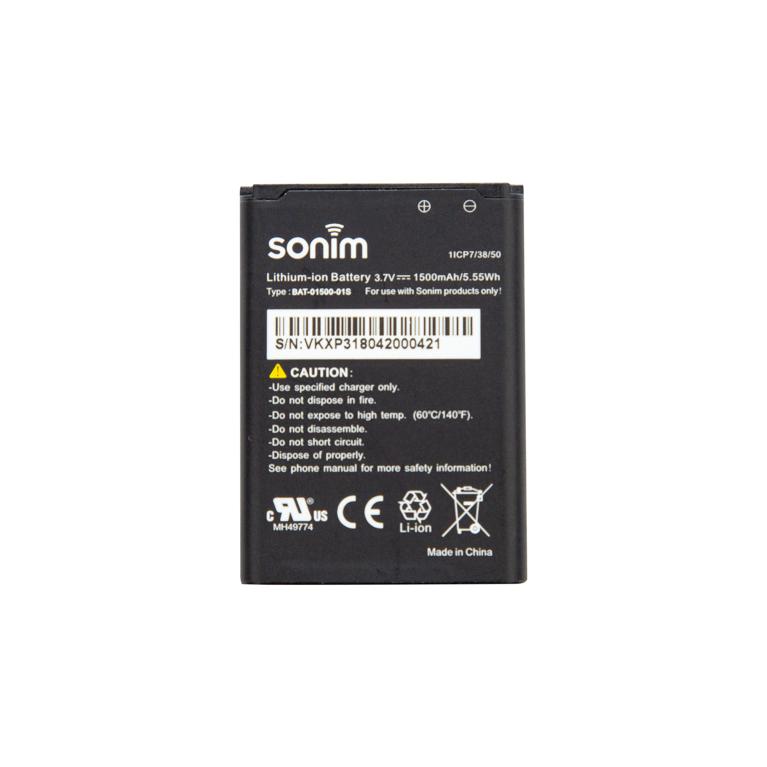 Sonim 1500mAh Li-ion Battery for Sonim XP3. 